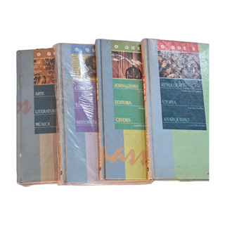 coleção primeiros passos 4 livros arte, literatura, música, ciência, matemática, revolução, utopia, anarquismo