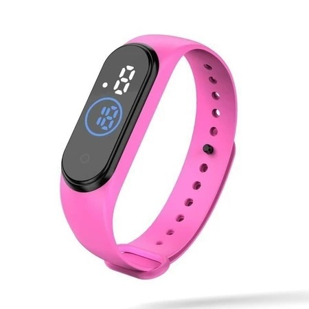 Relógio Digital LED Aprova D'agua Esportivo Pulseira de Silicone Unissex Leve e Confortável Infantil Adulto — imagem 2 de 2