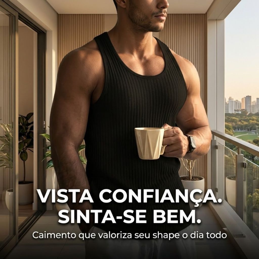Detalhes do Regata Canelada Seca Rápido Não Encolhe E Respira P M G GG