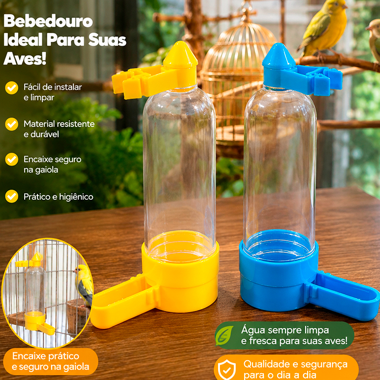 Bebedouro Pássaro Passarinho Kit 12 Unidades Mr. Pet Sortido
