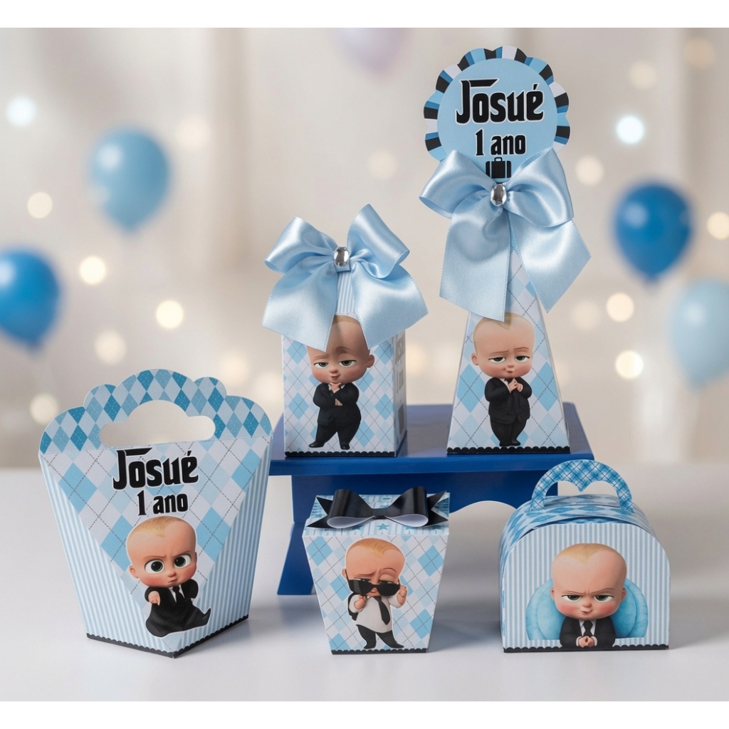 Kit Caixas O Poderoso Chefinhoo + BRINDE | caixas personalizadas | lembrancinha | aniversário Poderoso chefinho