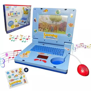 Laptop Infantil Musical Rosa - Música, Luzes e Criatividade em um Design Compacto