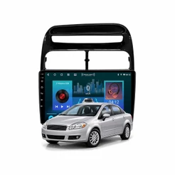 Multimídia Fiat Linea 2008 A 2014 2+64gb Quadcore Carplay Android Gps Bluetooth 9 Polegadas