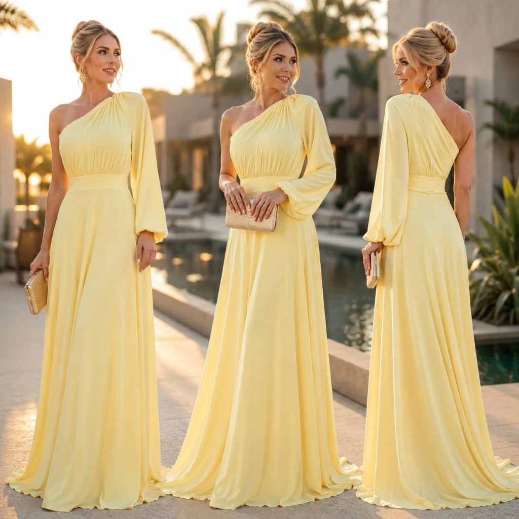 CRISTINA ANAIR VESTIDO LONGO FEMININO SOCIAL NULA MANGA OFERTA IMPERDIVEL ANA BELA — imagem 1