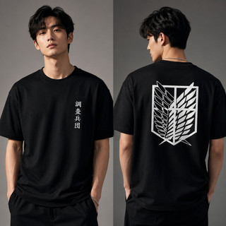 Camiseta Anime Attack On Titan Shingeki No Kyojin Unissex 100% Algodão Premium