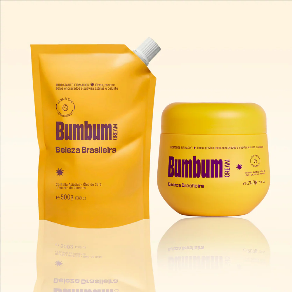 Kit Bumbum Cream Pote + Refil 500g Creme Firmador Anticelulite