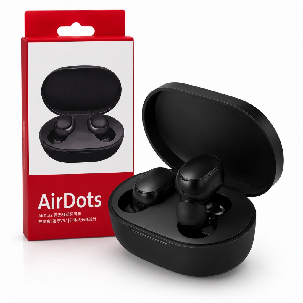 Fone ouvido Airdots 2 /S TWS Preto sem Fio Bluetooth 5.0 Gamer