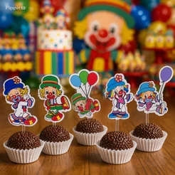 50 Toppers Tags Docinhos Doces Patati Patata