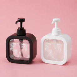 Porta Sabonete Líquido Dispenser - Preto ou Branco - 500ml