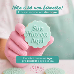Corporativo Cortadore e carimbo de biscoito ate 7cm