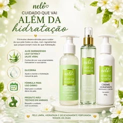 Kit ou Avulso Sabonete Corporal, Body Splash e Creme Hidratante Bebê da Mamãe | Aquele Cheirinho de bebê