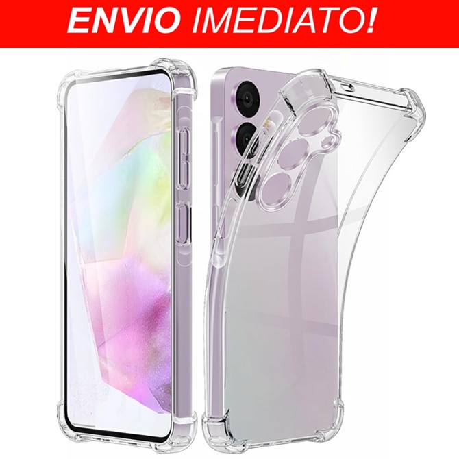 Capa Capinha Transparente em Tpu Anti Impacto Para Samsung A23 A13 4G A17/A07/A56/A57/A55/A36/A26/A06/A16/A54/A34/A14