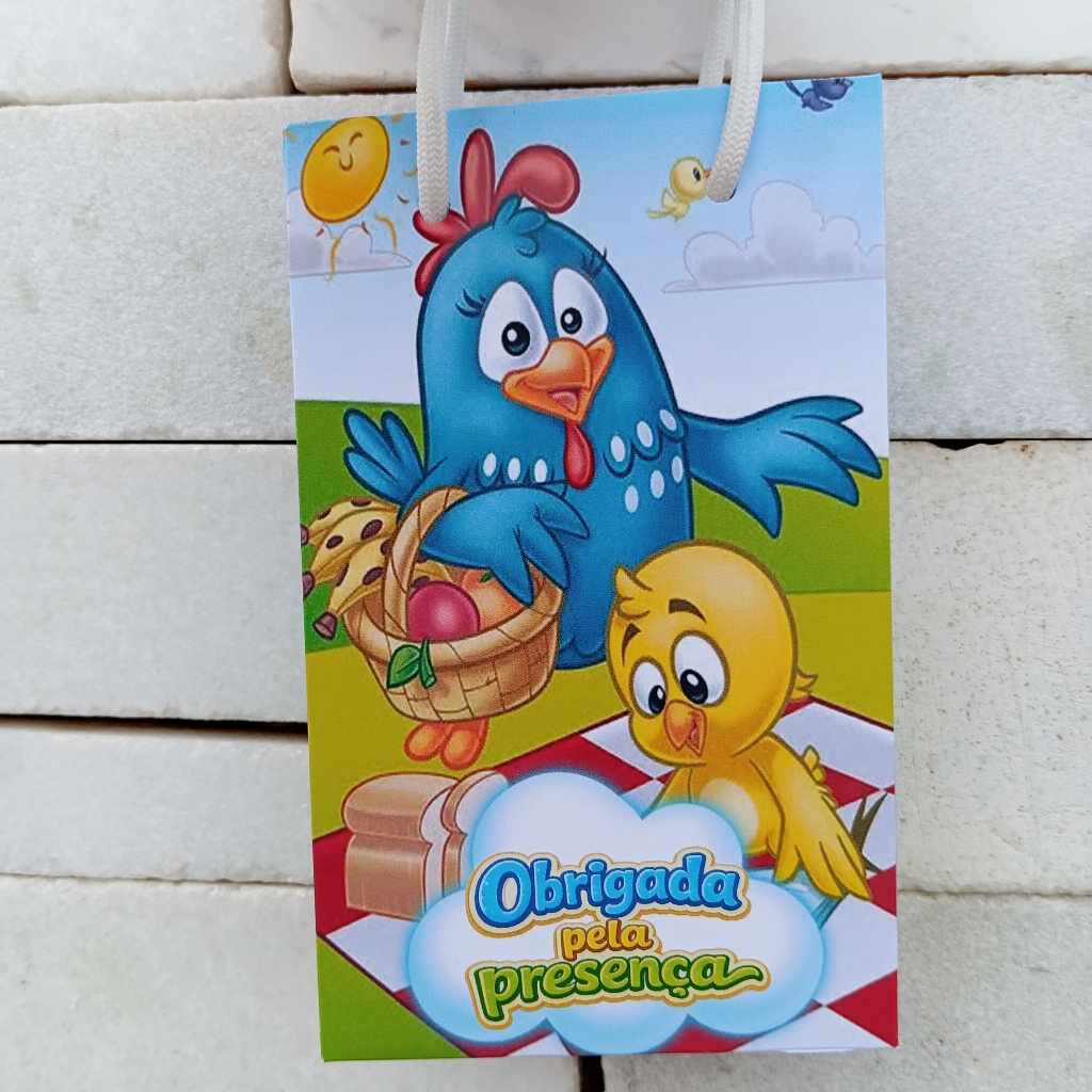 Sacolinha Surpresa Galinha Pintadinha Infantil Pegue e Monte Lembrancinha Festa Aniversário