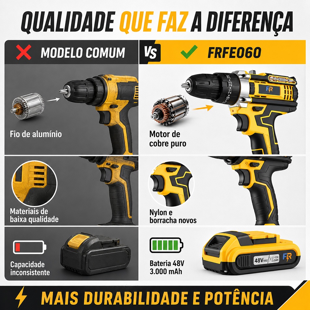 Furadeira de Impacto Sem Fio 48V — foto 7