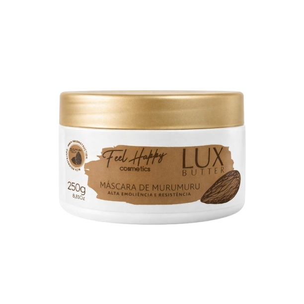 Máscara Reconstrutora Lux Butter  Brilho Maciez 250gr Feel Happy