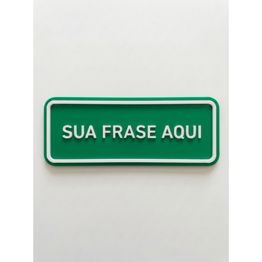 Placa Decorativa Personalizada Com Sua Frase | Ambiente | Frase Pessoal — imagem 2 de 2