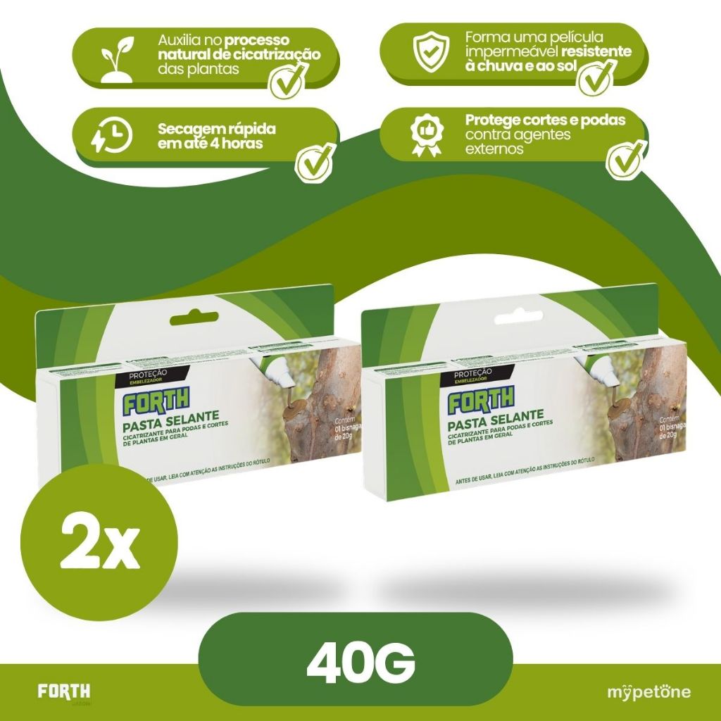 Kit 2 Forth Pasta Selante e Cicatrizante - 20g