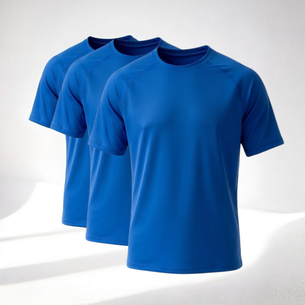Kit 3 Camisetas Masculinas Manga Curta Dry Fit para Academia, Esportes e Lazer