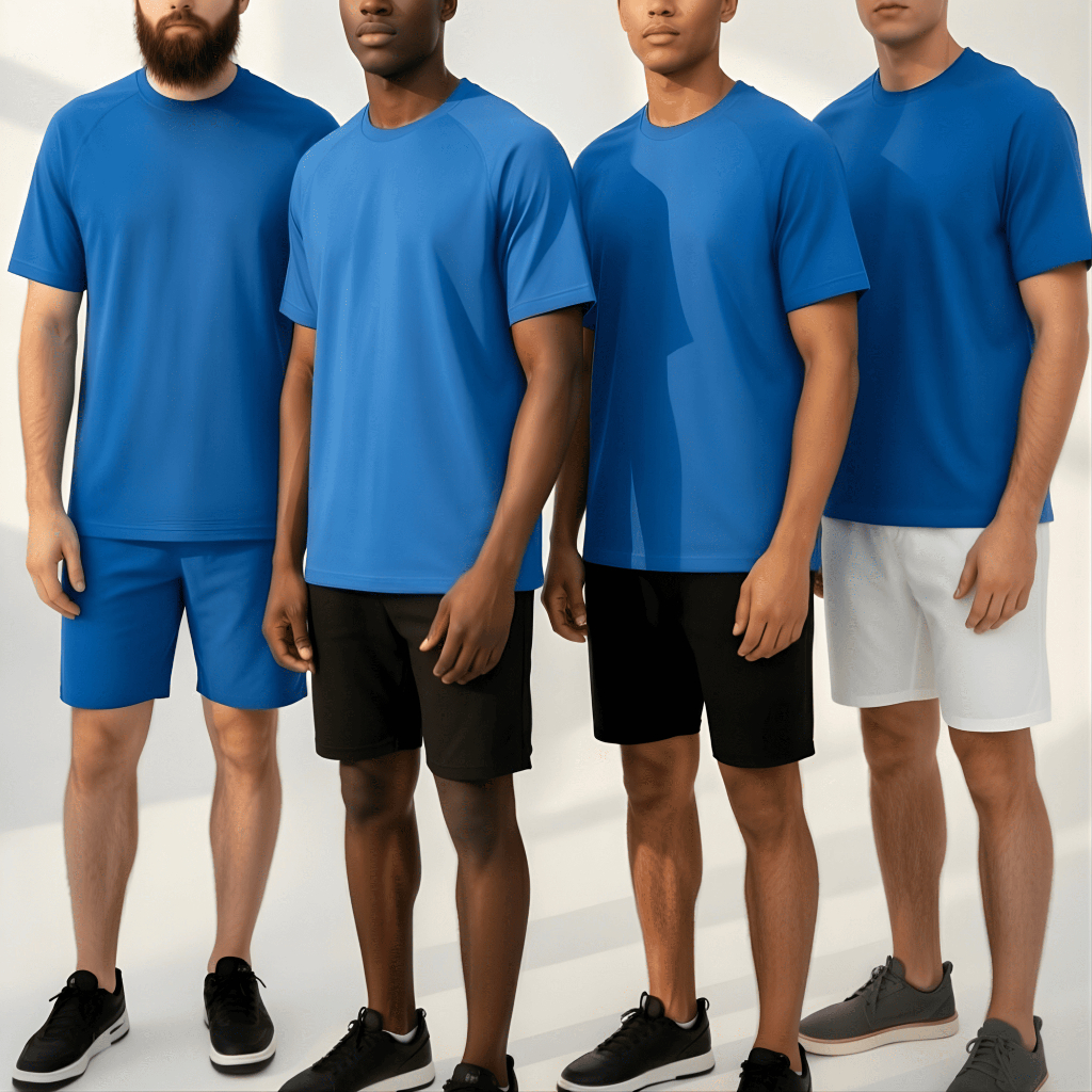Kit 4 Camisetas Manga Curta Dry Fit Masculinas para Academia, Fitness e Caminhadas
