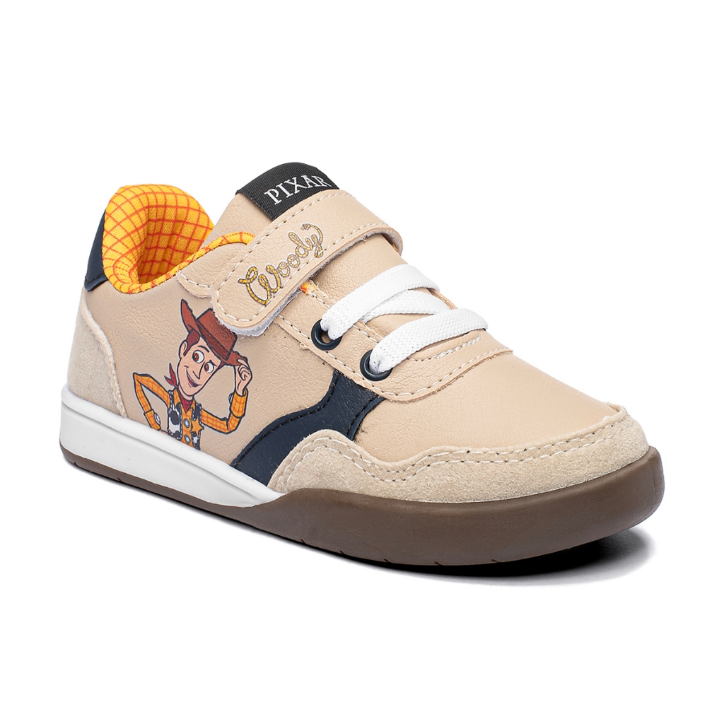 Tênis Infantil Woody Toy Story Disney Original com Velcro Numeração 24 ao 33 Ca