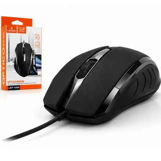 Mouse USB - Alta Precisão 1200 DPI Ergonômico Compatível com PC, Notebook e Mac