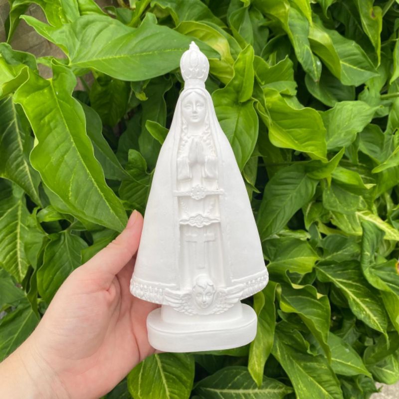 Imagem Nossa Senhora Aparecida 20cm Gesso Cru