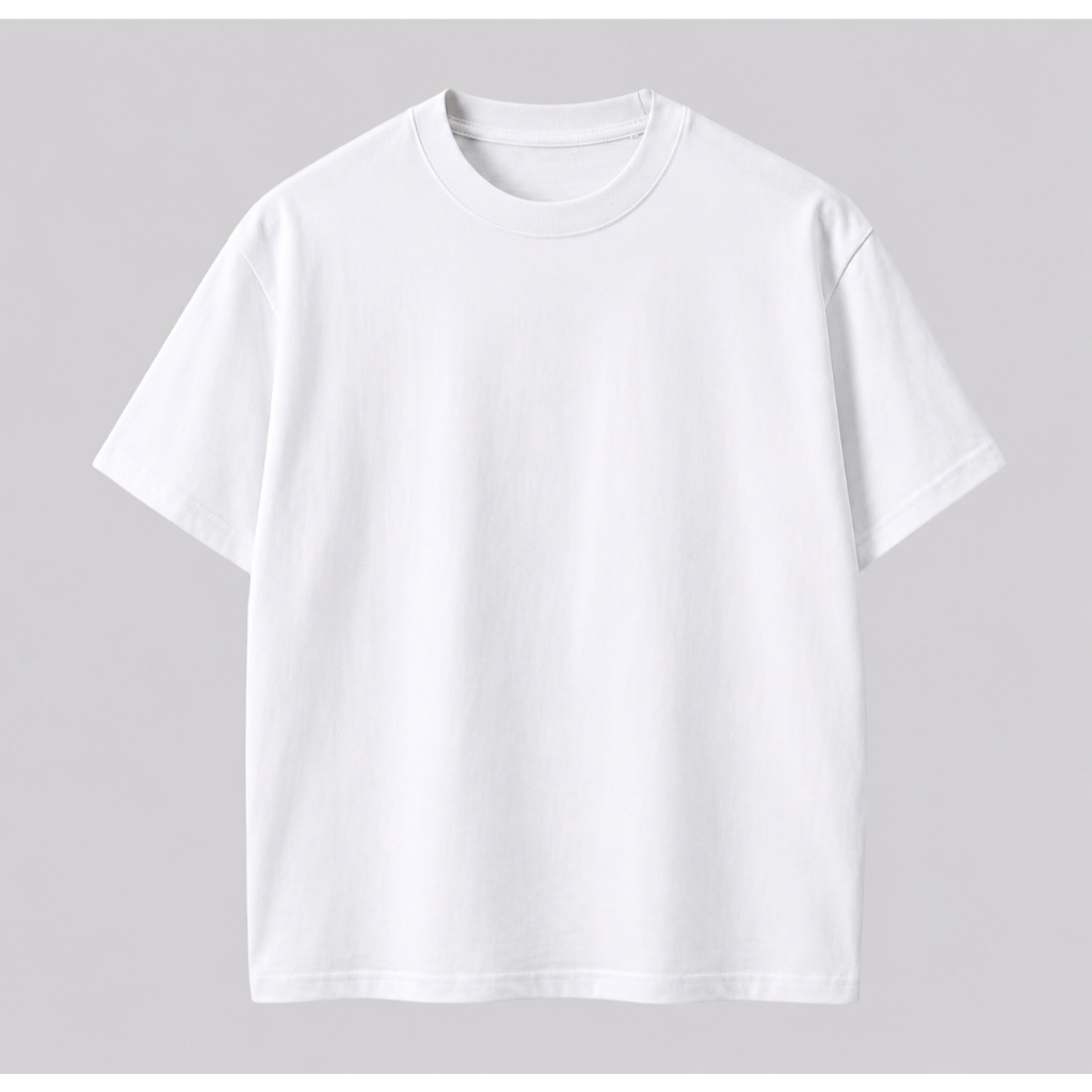 Camiseta Oversized Masculina 100% Algodão Premium Lisa Streetwear Manga Curta Casual Confortável