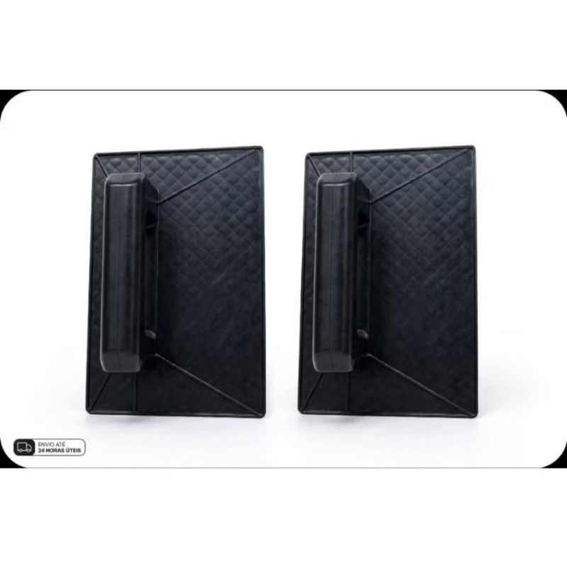 Kit 2 Colher de pedreiro pra CHAPAR REBOCO plastico 18x30/Desempenadeira corrugada profissional construção obra