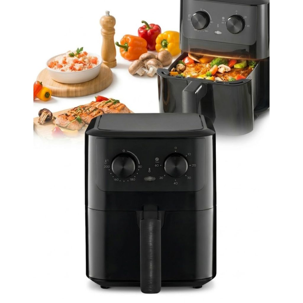 Fritadeira Elétrica Air Fryer Quad Fry Elgin 4,2 L, 1400w Preto