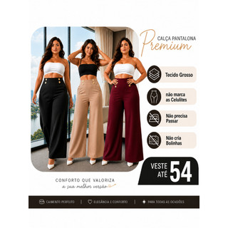 Calça Preta Pantalona Flare Boca De Sino Social Cós Alto Bailarina Boca Larga botões CALÇA BRANCO DENTISTA ENFERMAGEM