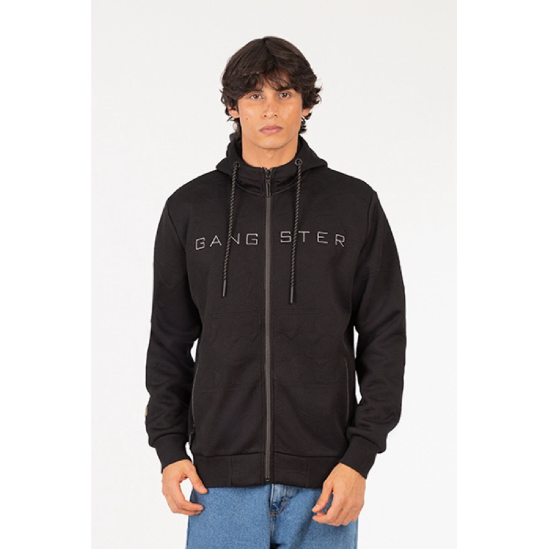 Blusa Moletom Gangster Ziper Masculino