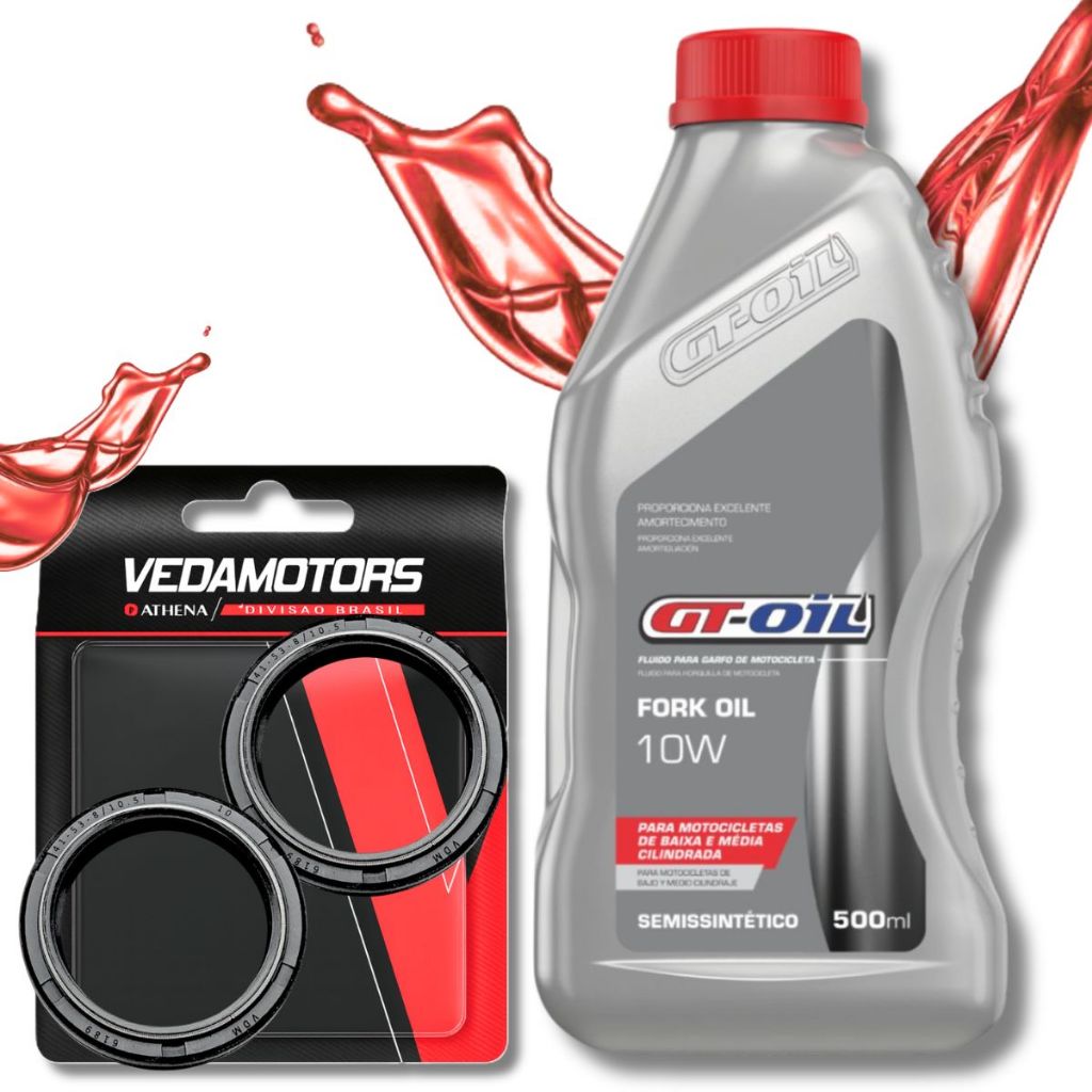 Óleo da Bengala Gt Oil 10w Fz25 250 2019-2025 / Xtz 250 Lander + Retentores