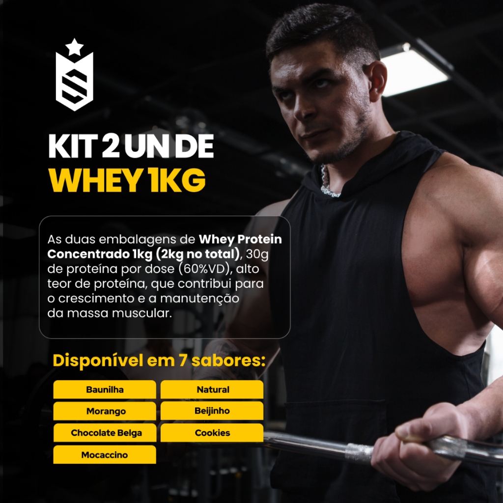 Kit Whey Protein Concentrado 2kg Proteína Concentrada- Soldiers Nutrition · foto 2