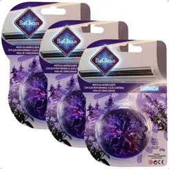 Kit 3 Pastilhas Aromatizante Ar Condicionado Aroma Lavanda
