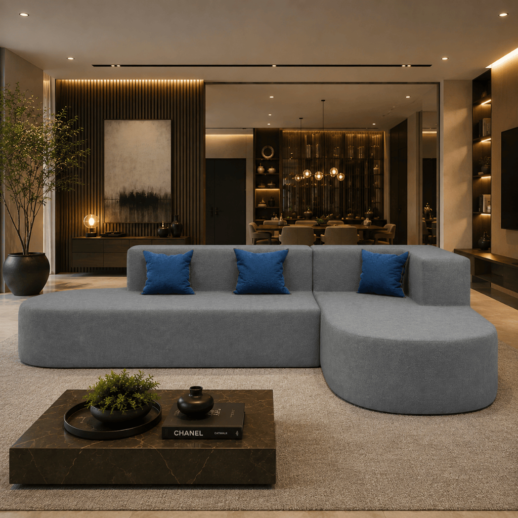 Sofá Modular Design Moderno Confortável Sala Estar Luxo Decoração Sofá Grande Aconchegante