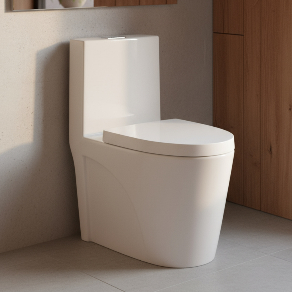 Vaso Sanitário Monobloco Privada com Caixa Acoplada Vertical Grande Jato Plus Cerâmica Banheiro