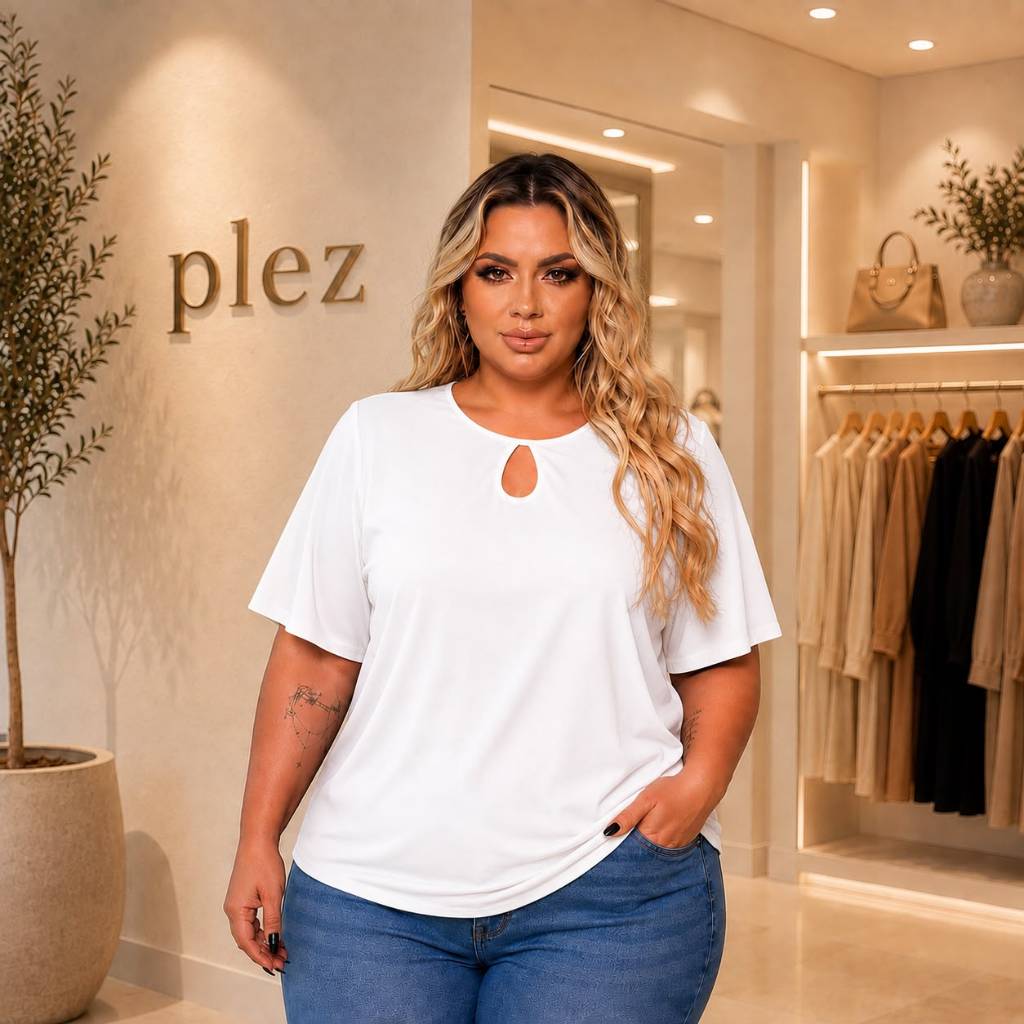 Blusa plus size feminina moderna tendência look estiloso roupas confortáveis moda casual tamanho grande estilo despojado