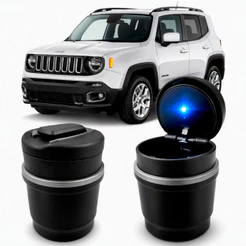 Lixeira Cinzeiro com LED Acessorios Jeep Renegade Compass Commander