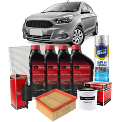 Kit Revisão Ford Ka 1.0 1.5 5w30 FORD Motorcraft 100% Sintetico Original+Todos os Filtros