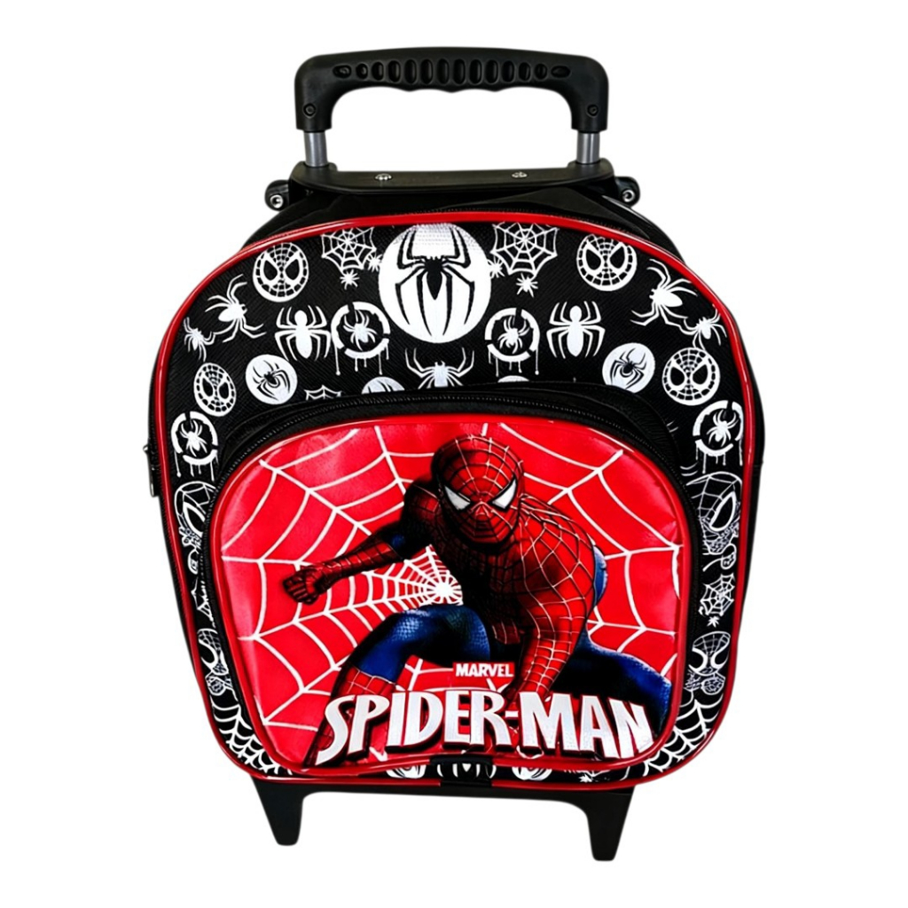 Mochila Infantil Menino Menina com Rodinhas Escolar Creche Tecido Resistente Reforçada Personagens Ziper Premium Durãvel