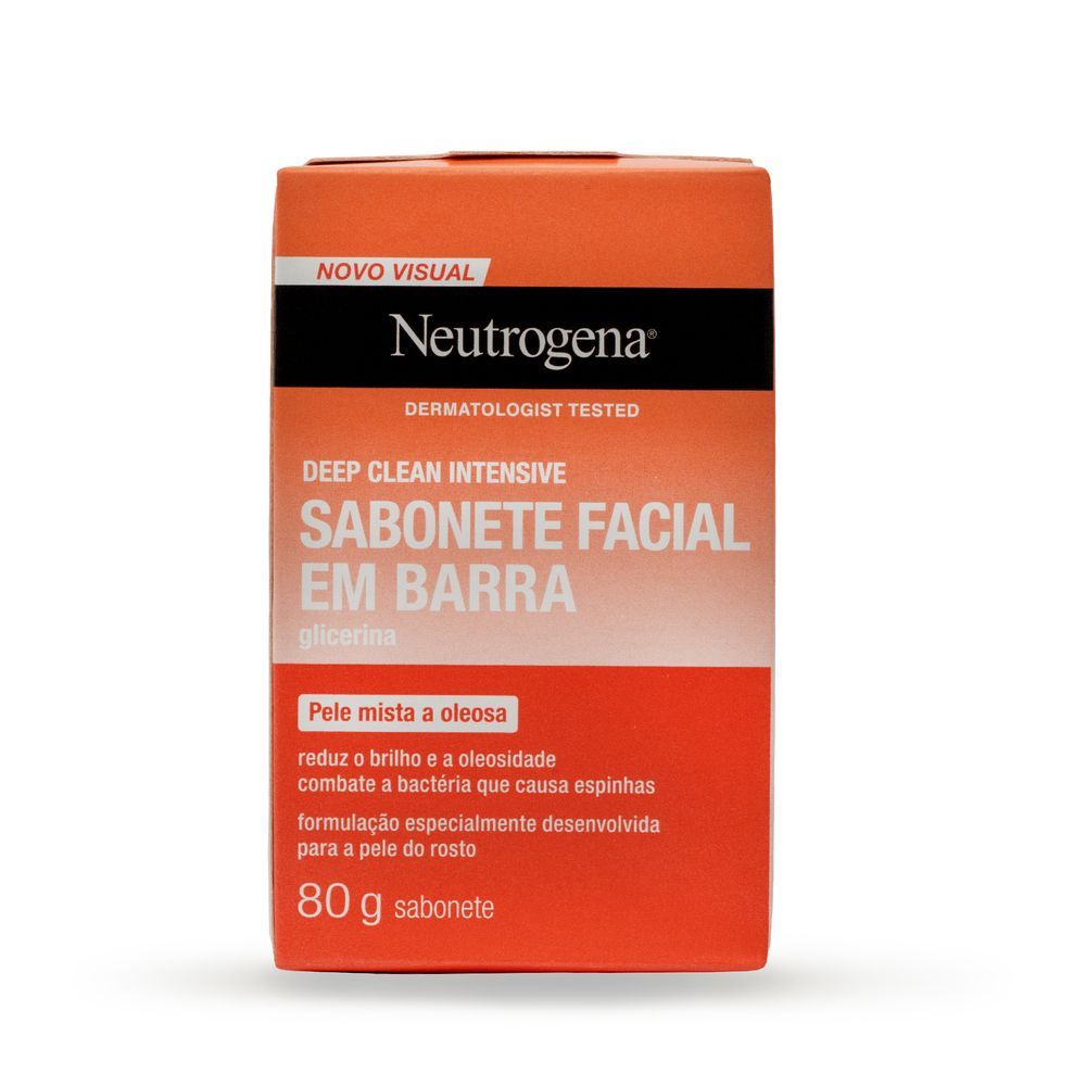 Sabonete Facial em Barra NEUTROGENA® Deep Clean Intensive, 80g