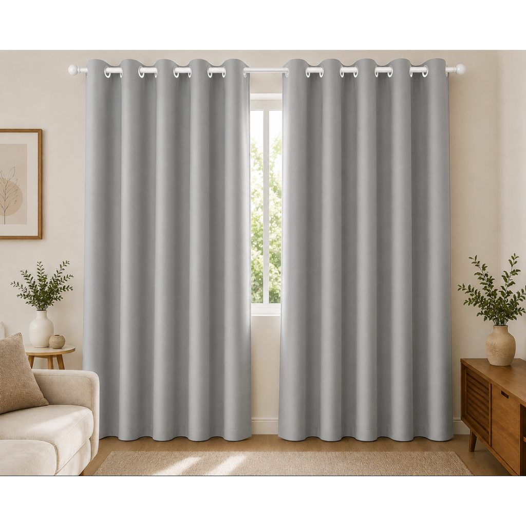 Cortina Oxford 3m para Sala e Quarto com Ilhós Varão 3,00x2,30 2,50 2,80