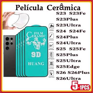 Película Cerâmica 9D 3D Samsung Gel Hidrogel Flexível S26 S23 S23PLUS S23FE S24 S24PLUS S…
