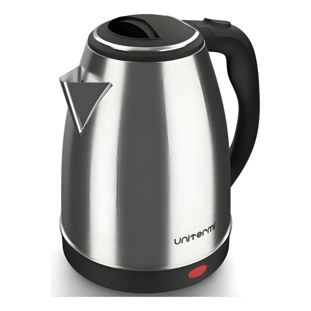 Chaleira Elétrica Atacama Unitermi 1,8L Inox Cinza Ferve Água Rápido Chá Café Desligamento Automático