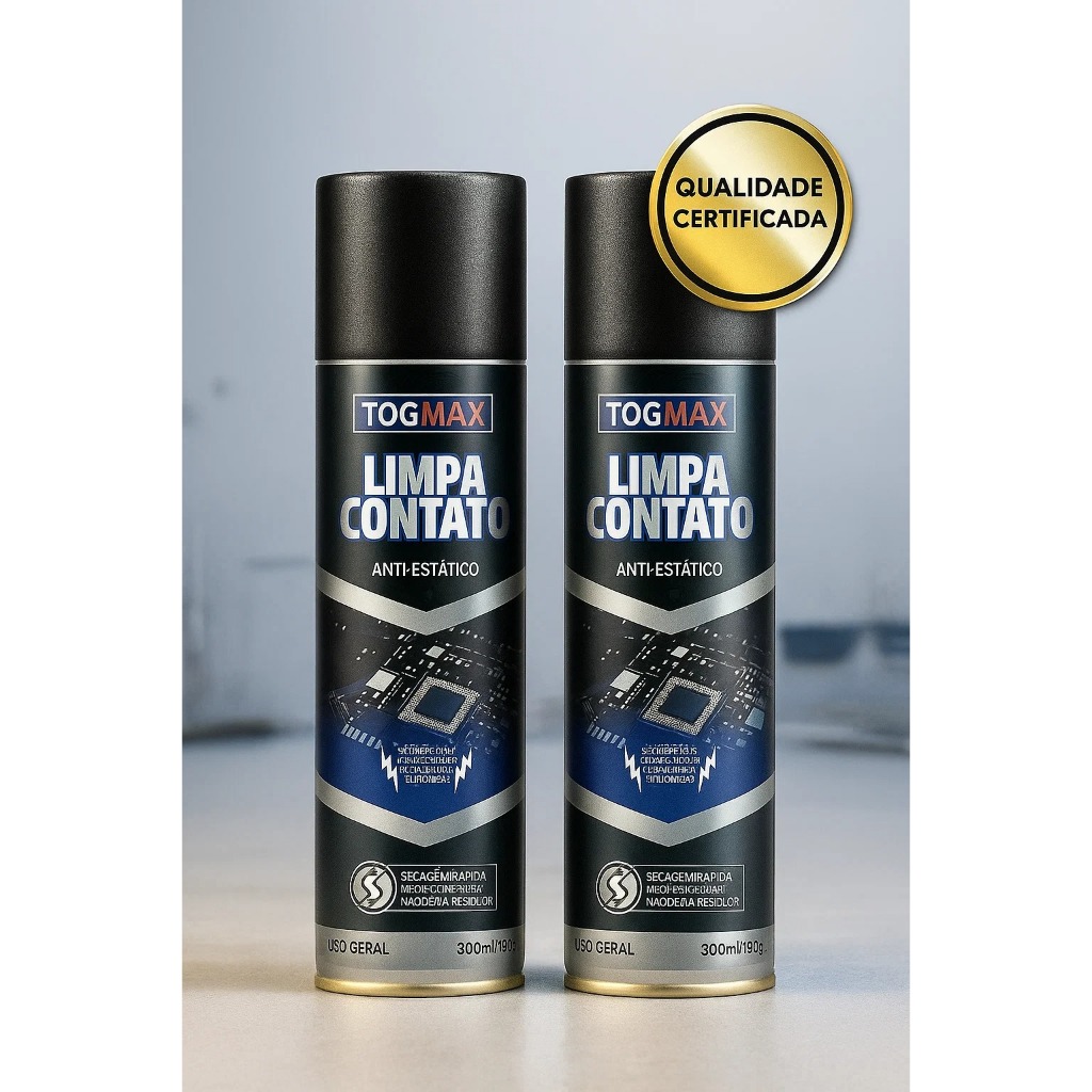 Spray Limpa Contato Togmax 300ml PC Notebook Informática Eletrônica
