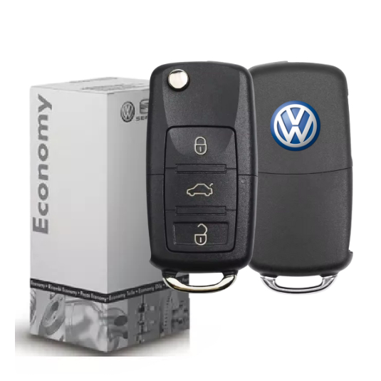 Chave Canivete Carcaça Volks Gol G4 G5 Fox Polo Golf Vw 3bts
