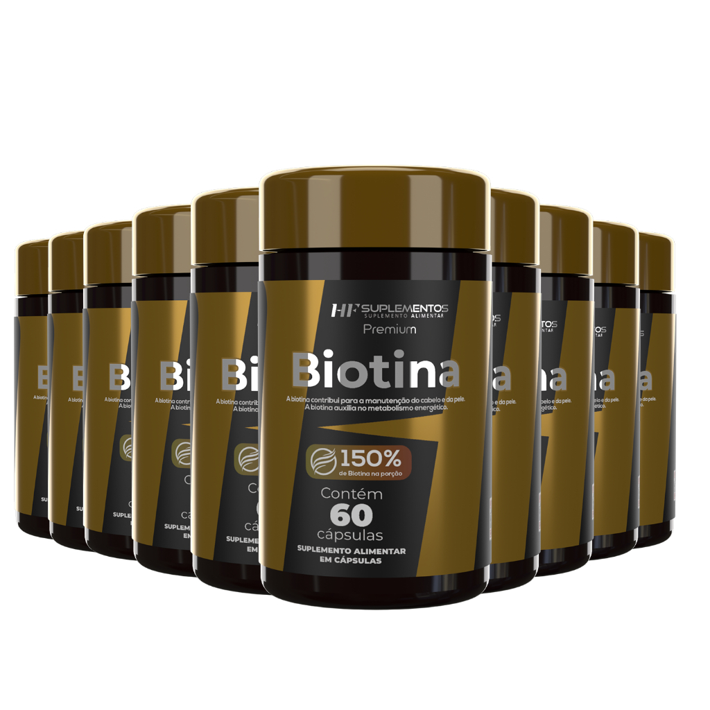 10X BIOTINA 150% PREMIUM 400MG 60CAPS ATACADO