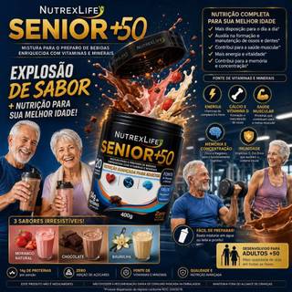 NutrexLIFE +50  400g – Nutrição Avançada