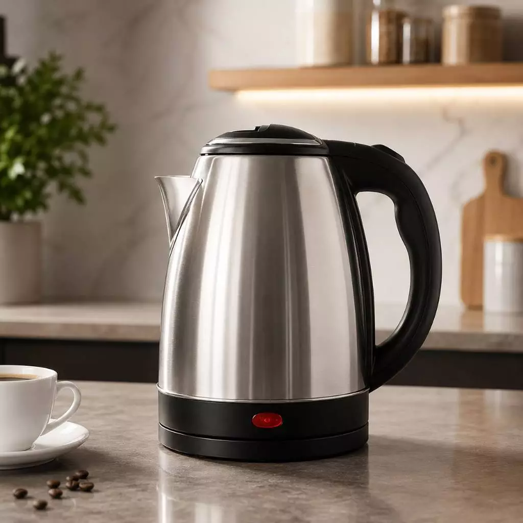 Chaleira Elétrica Jarra Café Chá Inox 110/220v 1.8L