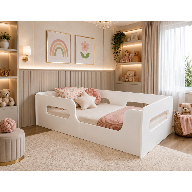 Cama Montessoriana Solteiro Encanto Sem Colchão